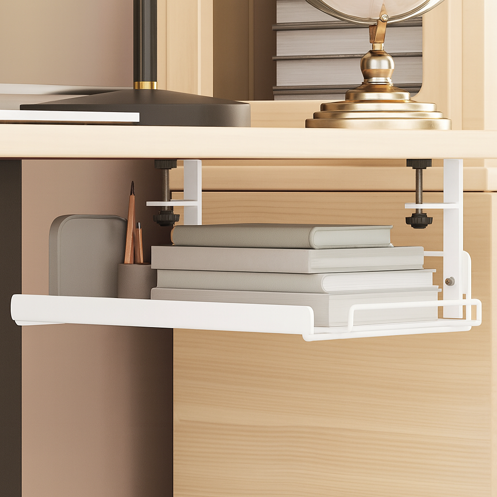 Plateau de gestion des câbles Slyora – Rangement discret sous bureau
