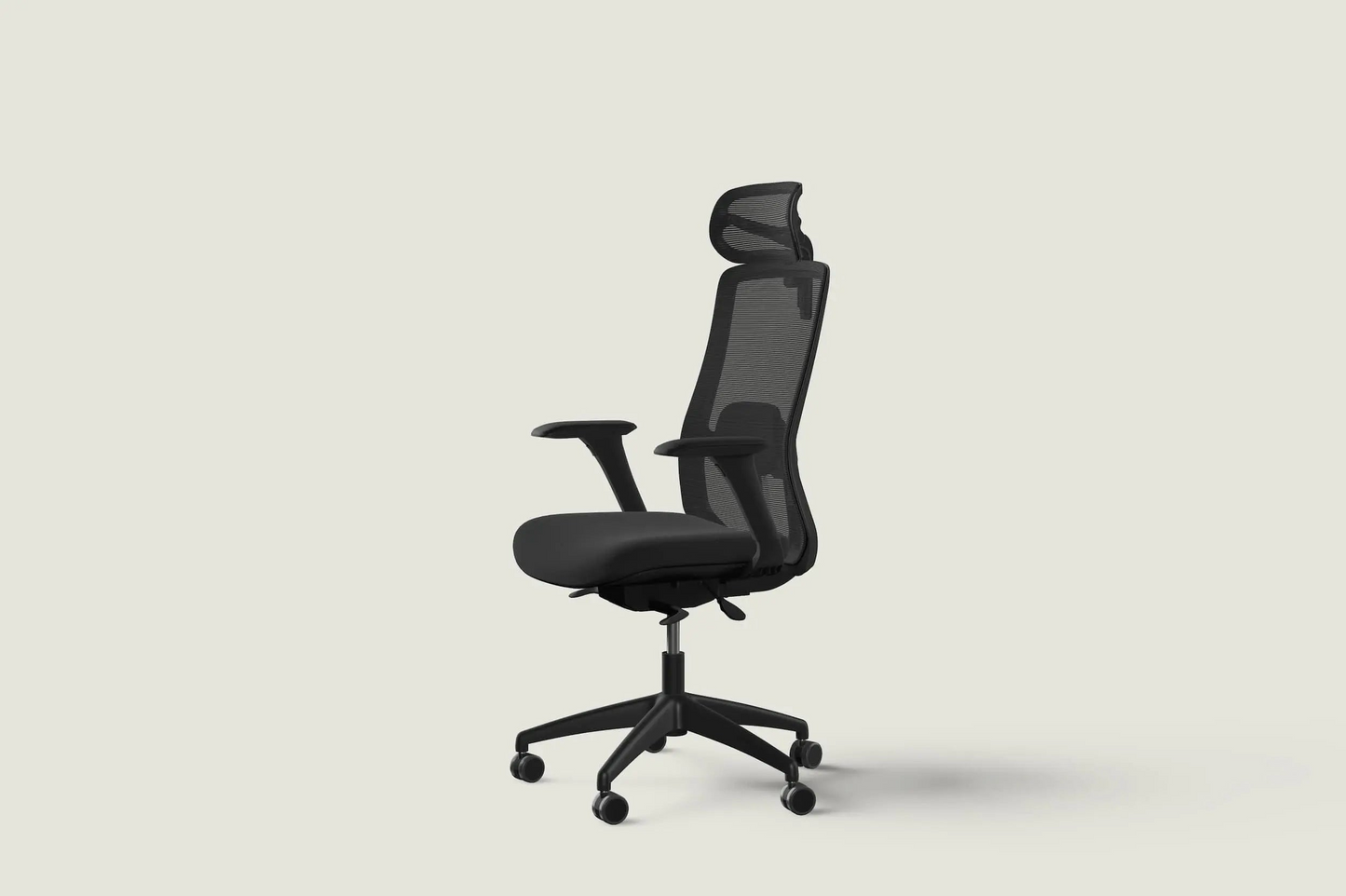 Chaise de bureau réglable Slyora – Design moderne et assise ajustable, Noir graphite