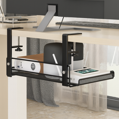 Plateau de gestion des câbles Slyora – Rangement discret sous bureau