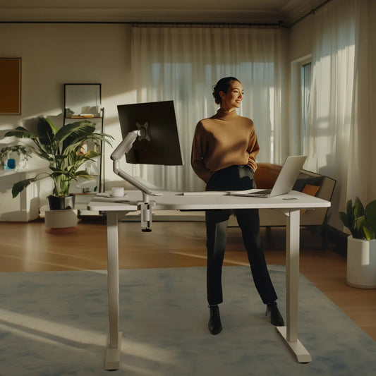 Slyora – Bureau assis-debout électrique réglable pour télétravail